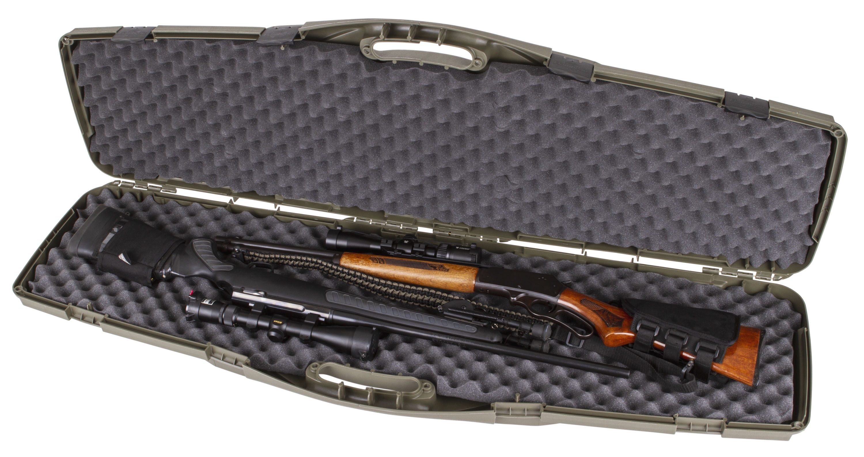 Flambeau Zerust Infused Double Gun Case, Green, 1 Piece