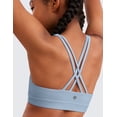 thumbnail image 6 of CRZ YOGA Girls Butterluxe Cross Back Sports Bra Yoga Athletic Casual Tops Scoop Neck Padded Crop Kids Teen, 6 of 7