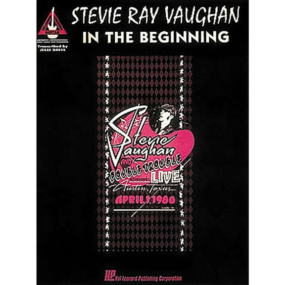Hal Leonard Stevie Ray Vaughan In The Begininning Guitar Tab Songbook