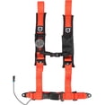 thumbnail image 1 of Pro Armor Auto Style 4 Point Harness 2 Inch Lap Seat Belt Straps Driver Side Orange, 1 of 2