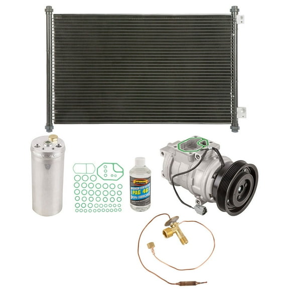 For Honda Accord V6 1998 1999 2000 A/C Kit w/ AC Compressor Condenser Drier - BuyAutoParts
