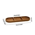 thumbnail image 3 of Inerposs Vintage Wooden Dinner Plates, Compartmentalised Serving Plank, Oval Prep Plate for Sushi and Dipping, Durable Wooden Tableware for Home Entertaining, Stylish Restaurant Quality Dining Dish, 3 of 6