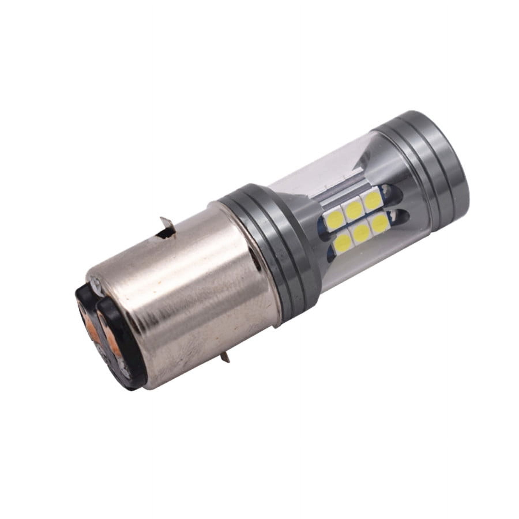 60W White BA20D 22SMD 12V 24V Hi/Low Headlight Light Bulb Scooter Motorcycle 1x