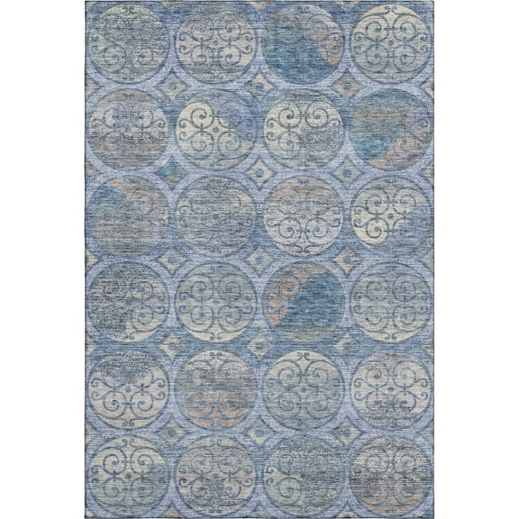 Dalyn Rugs Premium Machine Washable Mayfield AMF738 Blue 8' x 10' Rug