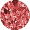 thumbnail image 1 of Ahgly Company Machine Washable Indoor Round Transitional Red Area Rugs, 5' Round, 1 of 7