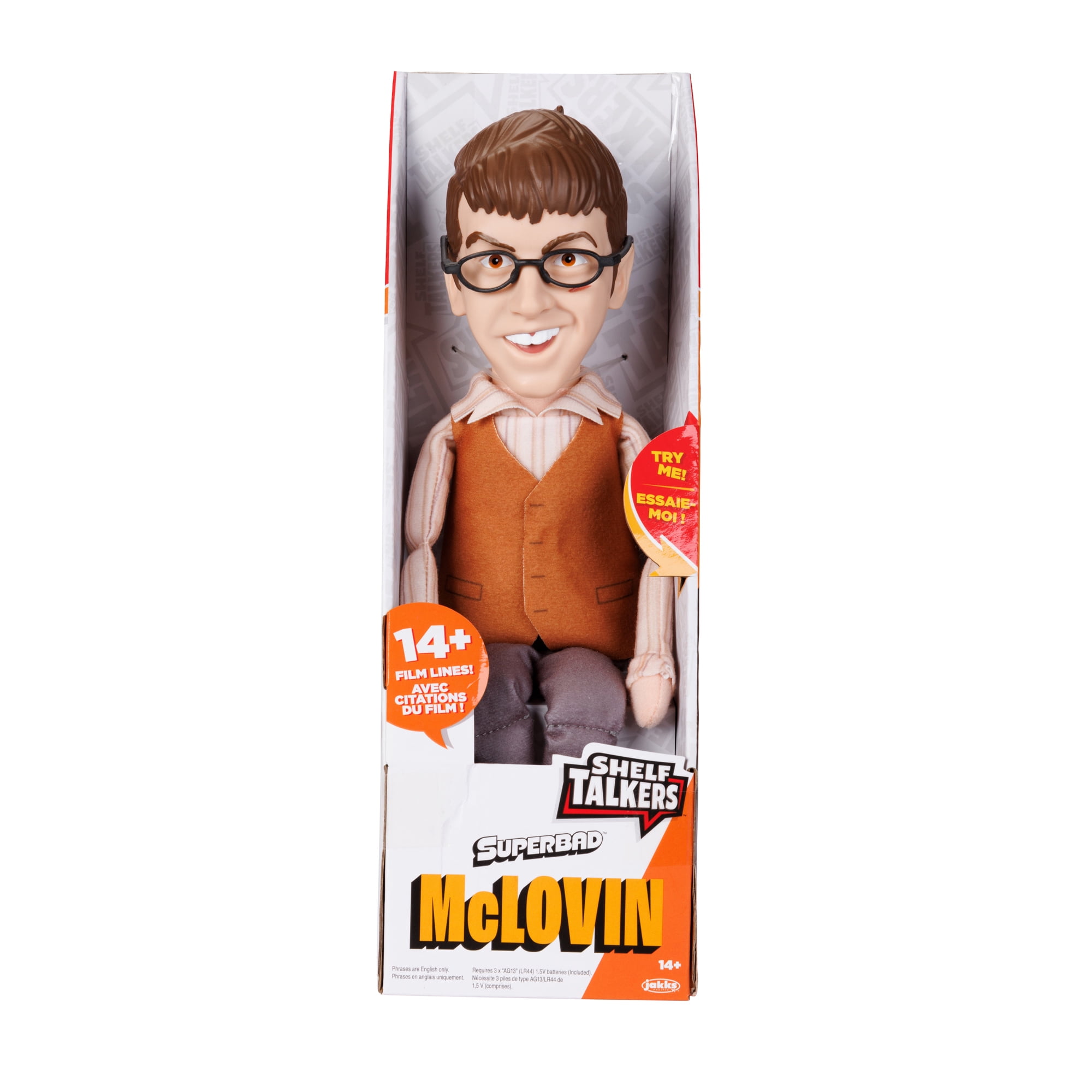 Superbad Shelf Talkers McLovin Pull String Plush Figure with Sounds