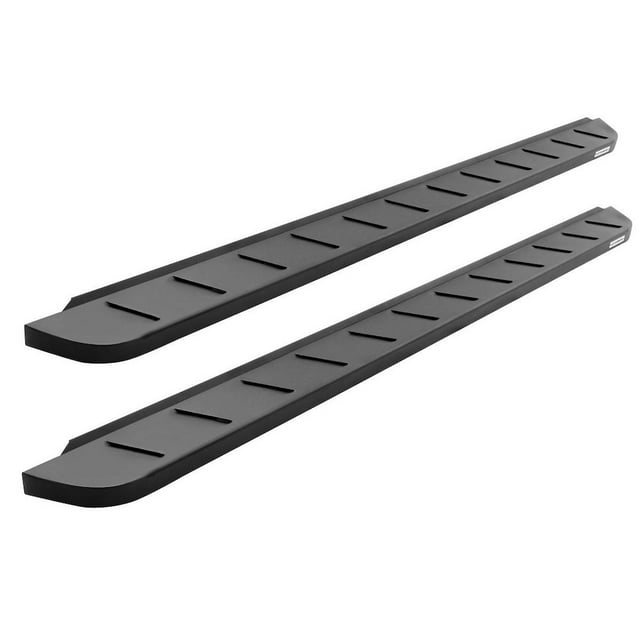 Fits 2021-2023 Ford Bronco Go Rhino Running Board 63413157PC RB10; Textured; Black; Mild Steel; Unlighted; Body/Frame Mount; Without Drop Down Step