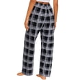 thumbnail image 2 of FLYCURVY Plus Size Women Pajama Pants Soft Long Sleep Lounge Pants Drawstring with Pocket L-5XL, 2 of 6