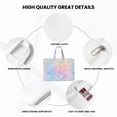 thumbnail image 6 of Handbag File Bag 15×10.6in Large Capacity Double Pocket Designed For Work Travel Travel Shopping Gray Tie-Dye Background Rainbow Colors_4, 6 of 8