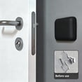 thumbnail image 4 of Door Stopper Wall Protector, Bumper Knobs Door Stops, Wall Shield Bumper Guard from Knobs,Quiet and Shock Absorbent,Self Adhesive,Washable Reusable Gel for Home Office,1Pc,Z-Black, 4 of 8