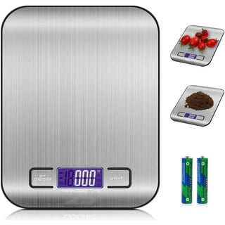 Greater Goods Nutrition Scale, Food Grade Glass, Calorie Counting Scale,  Meal Prep Scale, and Weight Loss Scale, Designed in St. Louis, Silver