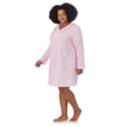 thumbnail image 3 of Aria Women's 100% Cotton Long Sleeve V-Neck Nightgown, Sizes S-3X, 3 of 7