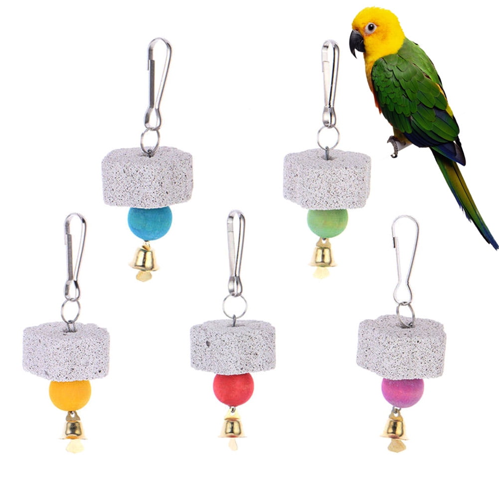Parrot Mouth Grinding Stone Parakeet Cockatiel Budgie Bird molar Cage Toy ar 