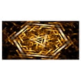 thumbnail image 2 of Fractal 3D Hexagone Jaunâtre - Impression sur Toile Contemporaine, 2 of 3