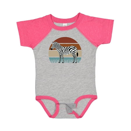 

Inktastic Zebra Safari Animal Sunset Gift Baby Boy or Baby Girl Bodysuit