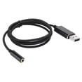 thumbnail image 1 of Tarjeta de sonido externa con micrófono Adaptador de audio USB de 3,3 pies para PC, 1 of 8