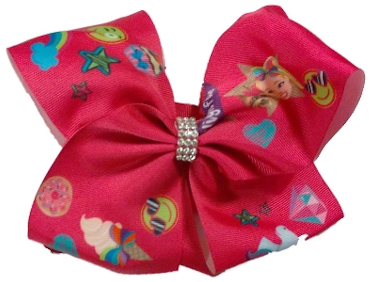 Grand Nœud Cheerleader JoJo Siwa Neon Rainbow Avec Strass - Neuf Avec étiquettes