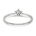 thumbnail image 3 of Primal Silver Sterling Silver Rhodium-plated Cubic Zirconia Star Ring, 3 of 9