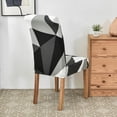 thumbnail image 5 of Dining Room Chair Covers Set of 6,Printed Pattern Parsons Chair Slipcovers Removable Washable Kitchen Seat Dining Chairs Protector Cover for Home or Party, 5 of 6