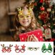 thumbnail image 1 of mfyjkho Gafas decorativas navideñas, diseño festivo de Papá Noel, árbol de Navidad y copos de nieve, montura ajustable para fiestas navideñas, 1 pieza, 1 of 6