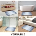 thumbnail image 7 of Buganda Microfiber Bathroom Rugs, 20"x47" Blue Luxury Extra Soft and Absorbent Bath Mat, Non-Slip Plush Bath Carpet, 7 of 7