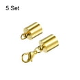 thumbnail image 3 of 5uds Cordón Extremo Tapa 8.5mm ID Langosta Garra Cierre Extremo Tapas para Bricolaje Pulseras Collares, Dorado Tono, 3 of 5