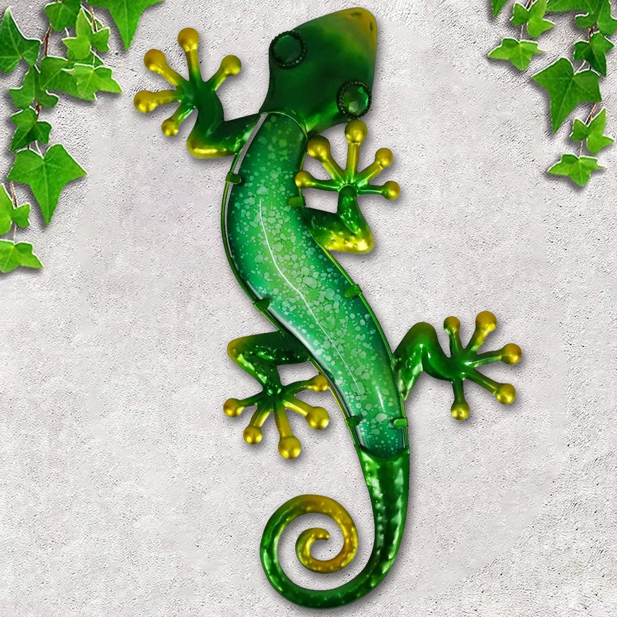 Lieonvis Gecko Wall Decor Metal Gecko Wall Art 3D Lizard Metal