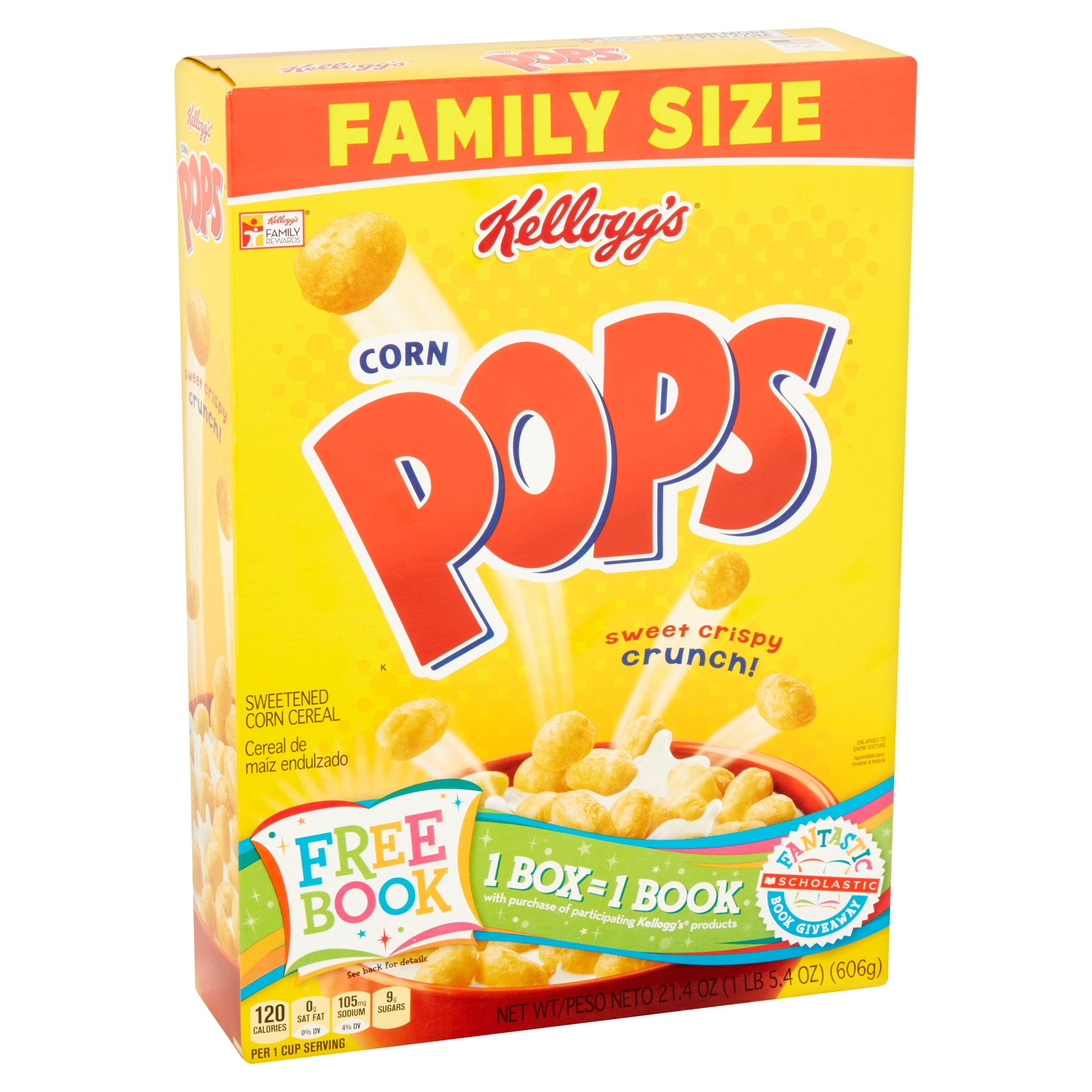 Kellogg's Corn Pops Cereal Family Size 21.4 oz