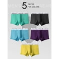 thumbnail image 2 of 5 Pcs Men's Underwear: “Underwe” Stylish Waist, 5 - Color Set, Breathable Fabric & Comfy Fit, Daily Fashion Essential, 2 of 6