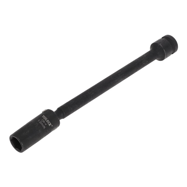 Herramienta de hardware duradera Unique Bargains Socket de impacto universal de 220mm CR-V 1 pieza 6 puntos 13mm para reparación de automóvil, motocicleta, dirtbike 1/2 pulgada