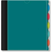 iScholar iQ+ 5-Subject Poly Cover Wirebound Notebook, College Ruled, 11 x 8.5 Inch Sheet Size, 200 Sheets, Teal
