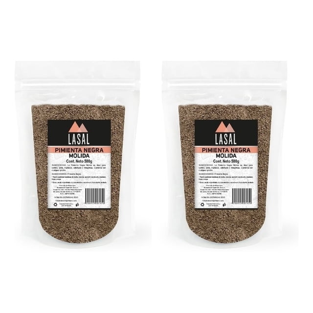 Pimienta Negra Molida 500 Gramos 2 Piezas