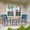 Blue, variant on Bar Height Outdoor Table and Chairs, 3 PCS Cast Aluminum Patio Swivel Bar Set Include 31.5" Outdoor High Top Table and Barstool Set of 2 with Cushions