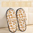 thumbnail image 2 of Balery Christmas Elements Pantuflas de Casa de Felpa Silenciosas con Diseño Estampado, Zapatillas Cómodas Antideslizantes de Algodón para Interior-Medium, 2 of 8
