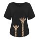 thumbnail image 4 of Elegante mujer con cuello en V estampado camiseta blusa Tops sudadera OAVQHLG3B Store  lin121212, 4 of 4