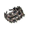 thumbnail image 4 of Diadema con brillantes, aro para el pelo con joyas, accesorio para la cabeza, diadema ancha, diadema con flores brillantes para reuniones de amigos,, 4 of 10