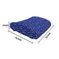 thumbnail image 5 of Seahorse Lumbar Pillow, Colorful Pattern of Realistic Engraved Inspired Animal, Soft Back Cushion for Office Chairs with Adjustable Straps, 14" x 13", Lavender Sky Blue, by Ambesonne, 5 of 7