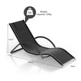 thumbnail image 3 of Set of 2 Outdoor Patio Chaise Lounge Chairs, The backrest is Adjustable to Multiple Angles and Come with a Headrest and are Perfect for Use by The Poolside,Balcony and Backyard, 3 of 6