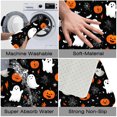 thumbnail image 2 of 1pc Halloween Pattern Absorbent Non-Slip Bathroom Thickened Flannel Rug Decor,Soft,Quick Drying,Suitable For Indoor/outdoor Use,Bathrooms,Bedrooms,Kitchens,Terrace,Laundry Rooms,16"x24", 2 of 9