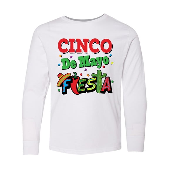 Inktastic Cinco de Mayo Fiesta Party Long Sleeve Youth T-Shirt