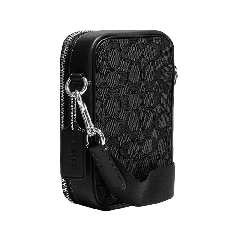 Coach Men's Stanton Crossbody In Signature Jacquard, Charcoal