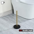 thumbnail image 5 of Toilet Paper Storage Stand Gold, 304 Stainless Steel Thicken 0.8mm Tissue Reserve Holder Dispenser for Bathroom, Brushed Gold, TPS180-BG, 5 of 8
