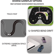 1:64 Mini 4WD RC Drift Car, Desktop Remote Control Racing Car with 612 Motor, LED Lights, High/Low Speed, Proportional Throttle & 3.7V Battery – RC Toy for Adults