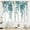 A0 Eucalyptus Blue, variant on Cinekker Watercolor Cherry Blossom Kitchen Curtains - Japanese Asian Chinese Bathroom Window