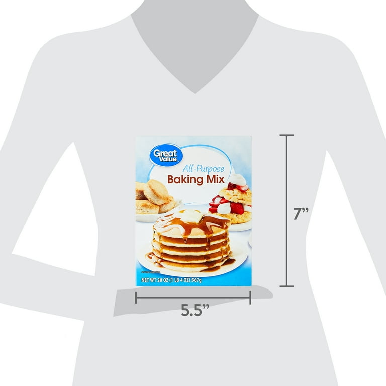 Great Value All Purpose Baking Mix, 20 oz Box, versatile for