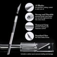 thumbnail image 4 of Engraving Tool Non-Slip Metal Knife Kit With Replaceable Blades 55/35pcs #11 10# Cutter Craft Hand tools for Mobile Phone PCB Yellow 5pcs, 4 of 6