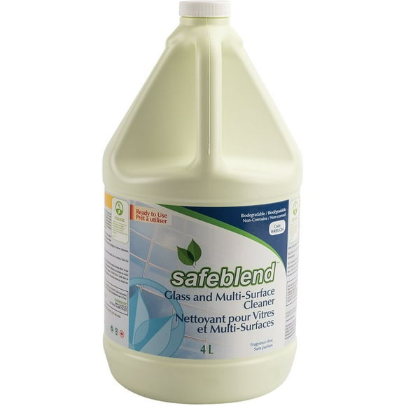 Safeblend WRBXG04 Glass & Multi-Surface Cleaner 4L - 1 Each