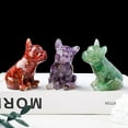 thumbnail image 3 of Bulldog Natural Crystal Stone Epoxy Resin Figurines, Collectibles Of Colorful Crystal Bulldog Ornaments, Gifts And Desktop Decor, 3 of 14