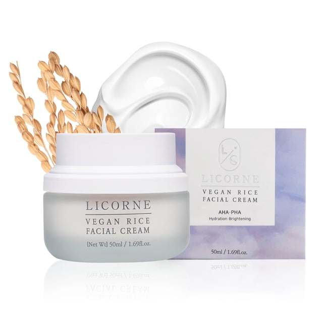 LICORNE Crema facial de arroz vegano 1.69fl.oz Cuidado de la piel coreano