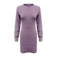 thumbnail image 5 of Prolriy Sweater Dresses for Women 2024 Trendy Women's Casual Turtleneck Long Sweater Dress Women Turtleneck Long Sleeve Knit Stretchable Elasticity Slim Sweater Bodycon Womens Sweater Dress G XXL, 5 of 5